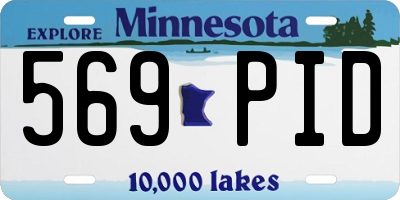 MN license plate 569PID