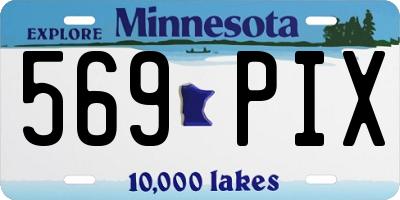 MN license plate 569PIX