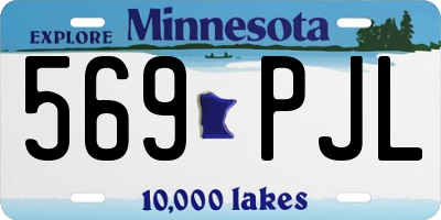 MN license plate 569PJL