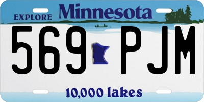 MN license plate 569PJM