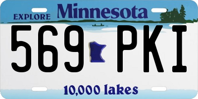 MN license plate 569PKI