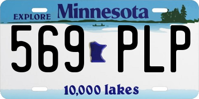 MN license plate 569PLP