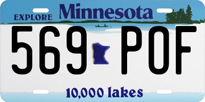 MN license plate 569POF