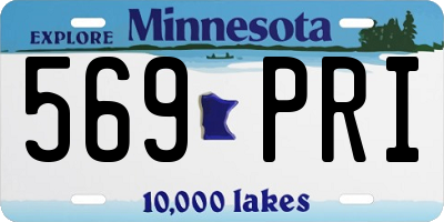 MN license plate 569PRI