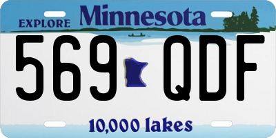MN license plate 569QDF