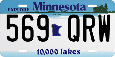 MN license plate 569QRW