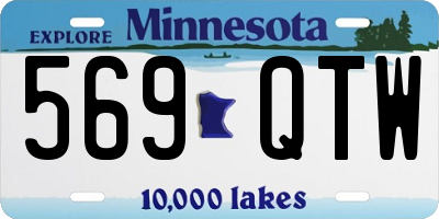 MN license plate 569QTW