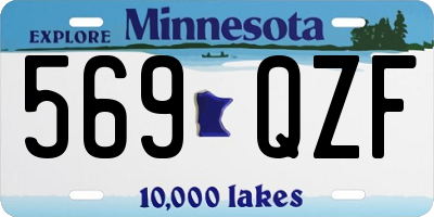 MN license plate 569QZF