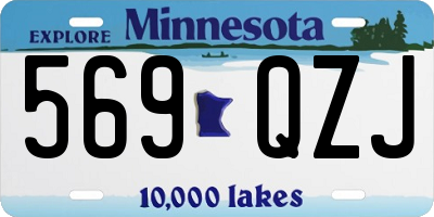 MN license plate 569QZJ