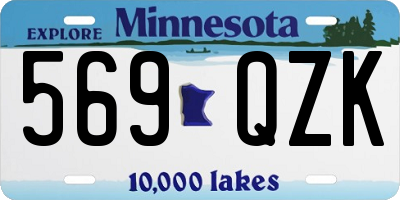 MN license plate 569QZK