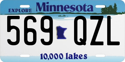 MN license plate 569QZL