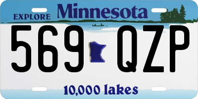 MN license plate 569QZP
