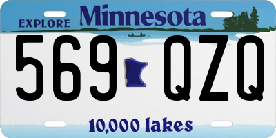 MN license plate 569QZQ