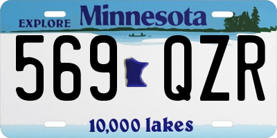 MN license plate 569QZR