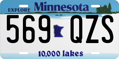 MN license plate 569QZS