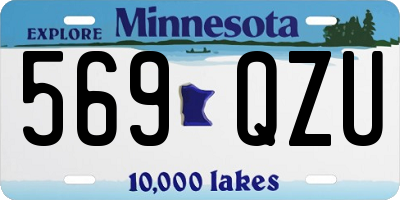 MN license plate 569QZU