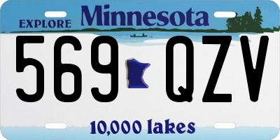 MN license plate 569QZV