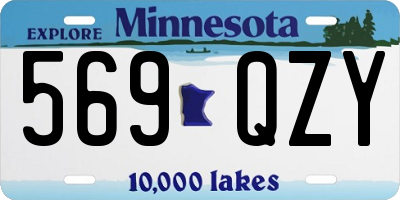 MN license plate 569QZY