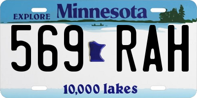 MN license plate 569RAH