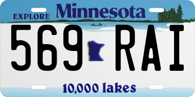 MN license plate 569RAI