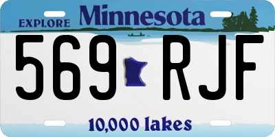 MN license plate 569RJF