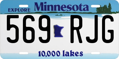 MN license plate 569RJG