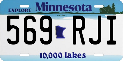 MN license plate 569RJI