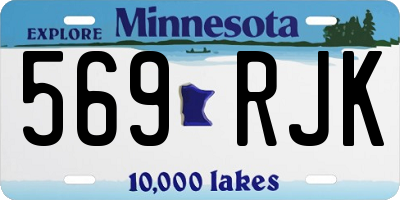 MN license plate 569RJK