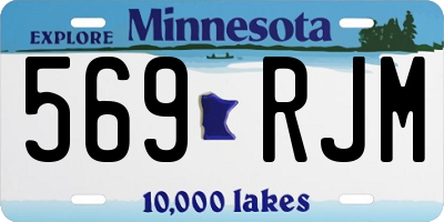 MN license plate 569RJM