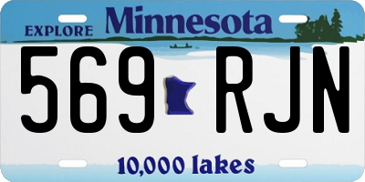 MN license plate 569RJN
