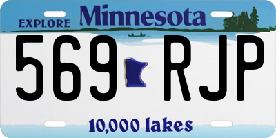 MN license plate 569RJP