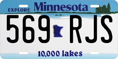 MN license plate 569RJS