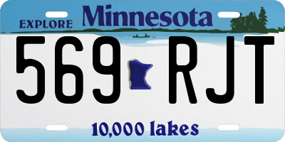 MN license plate 569RJT