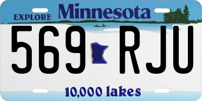 MN license plate 569RJU