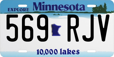 MN license plate 569RJV