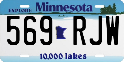 MN license plate 569RJW