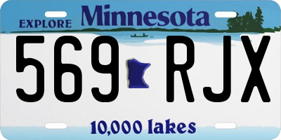 MN license plate 569RJX