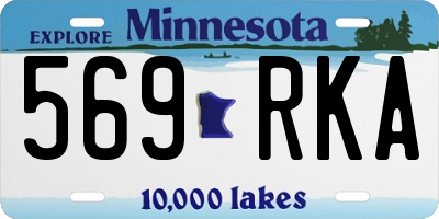MN license plate 569RKA