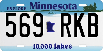 MN license plate 569RKB