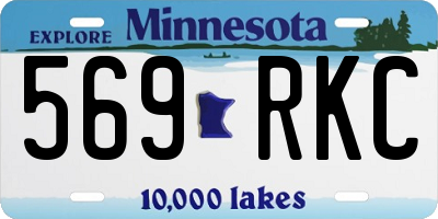 MN license plate 569RKC
