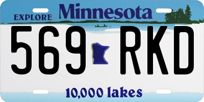MN license plate 569RKD