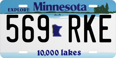MN license plate 569RKE