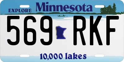 MN license plate 569RKF