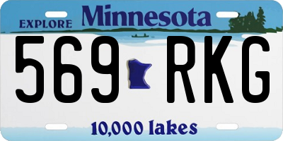MN license plate 569RKG