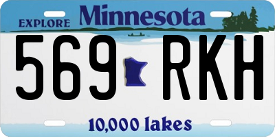 MN license plate 569RKH