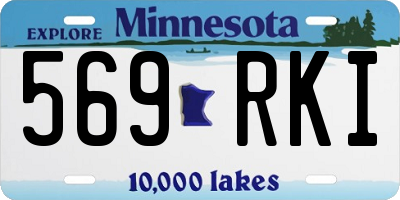 MN license plate 569RKI