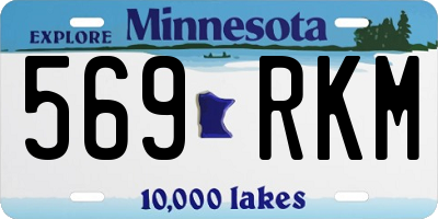 MN license plate 569RKM
