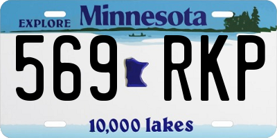 MN license plate 569RKP