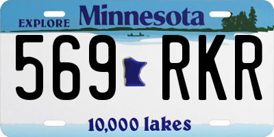 MN license plate 569RKR