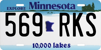 MN license plate 569RKS